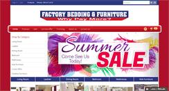 Desktop Screenshot of factorybeddingfurniture.com